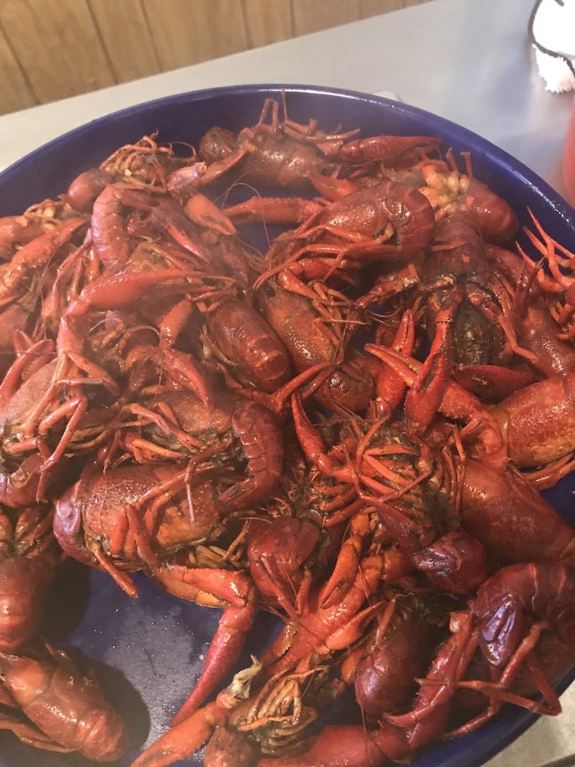 Family-friendly seating in a seafood restaurant.